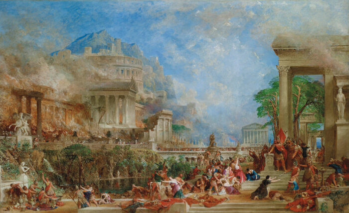 The Sack of Corinth, by Thomas Allom (1804-1872)